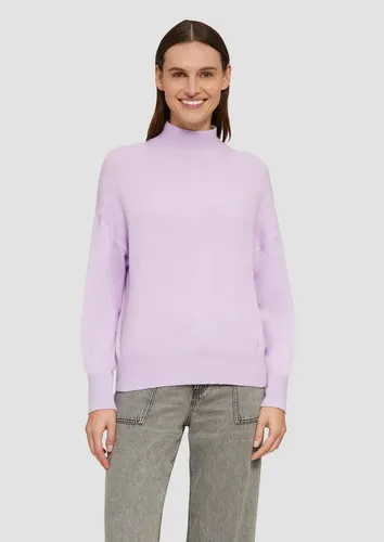 s.Oliver Strickpullover im Relaxed Fit - Kuschelig-weicher Strickpullover mit Stehkragen und überschnittenen Schultern – ideal für entspannte Tage und vielseitig kombinierbar. Perfekt für einen lässigen Look an kühlen Abenden!