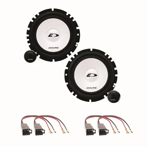 Produktbild ALPINE SXE-1750S 2 Wege 16,5 cm vorne Einbauset für Golf 3 Vento Passat 35i