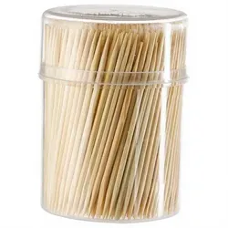 Set aus 2 Bambus-Zahnstocherbehältern 500 Stück