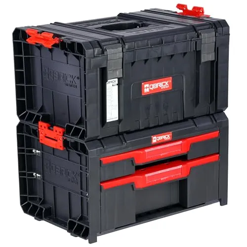 botle Werkzeugbox Set Werkzeugkasten mit Schubladen und Fächern Satz Kisten 2-in-1 Modular verbunden PRO