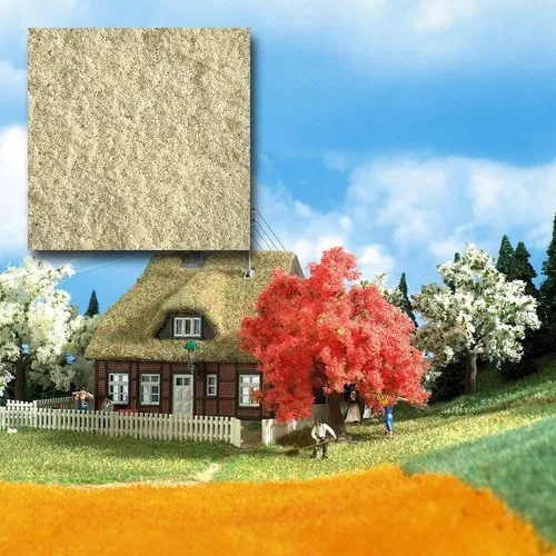 Busch 7314 Belaubungsm. weiß - Kunststoffmoos für Spurweite H0 (1:87)