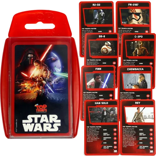Top Trumps STAR WARS Kartenspiel Sammelkarten Trumpfspiel 30  Episode 7