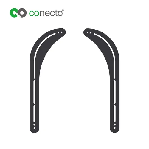 Soundbar Playbar Universalhalterung für Montage am TV oder Wandhalterung schwarz