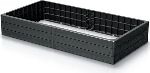 Produktbild Gartenbeet Erhöhter Beet großer Gemüsegepäck ProsperPlast anthrazit