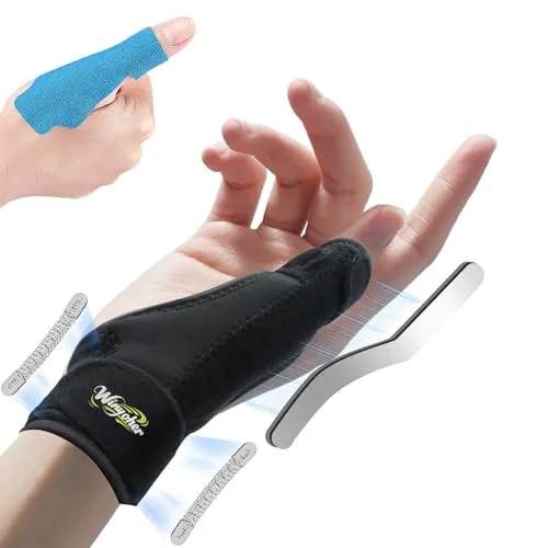 Ergonomische Daumenbandage für Rechts & Links – Atmungsaktive Daumenschiene mit Verstellbarem Handgelenksupport