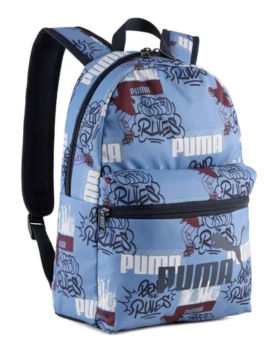 PUMA Phase AOP Small Backpack Rucksac Cool Blue blaugrau beere