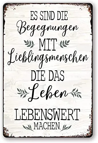 Blechschild Sprüche Metallschild Schilder funny Schild Retro Poster Blechschild Schilder Garten Wandschild Freundschaft Geschenke Wand Deko(20 x 30 cm)