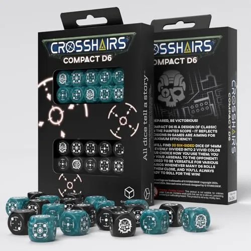 Q-Workshop Crosshairs Compact D6: Stormy & Black