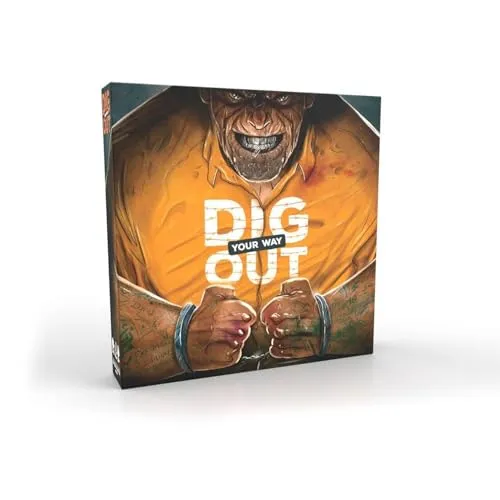 Dig Your Way Out – Gesellschaftsspiel – Strategie – Wer kommt als erstes aus dem Gefängnis – zum Spielen zwischen Freunden – Spiel für Erwachsene, Jugendliche – ab 16 Jahren – für 2 bis 6 Spieler