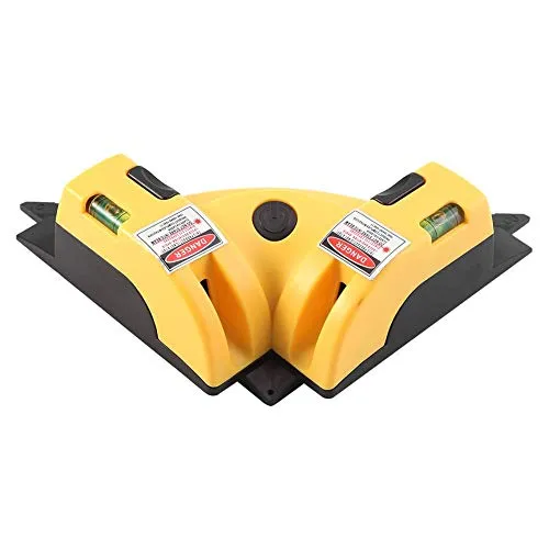 Linienlaser Rot, Rechtwinklig 90 Grad Vertikaler/Horizontaler Linienlaser, Selbstnivellierenden Projektionsebene Ausrichtung Layout Tool