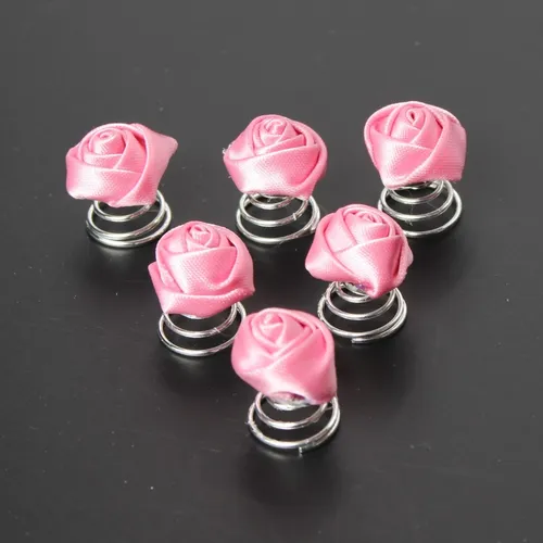 Curlies Braut Kommunion Hochzeit Haarschmuck Rose Blume 6