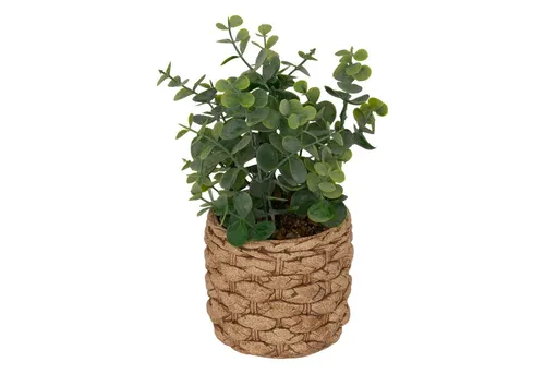 Atmosphera Kunstpflanze Eukalyptus 27 cm im Keramiktopf - Dekorative Kunstpflanze mit natürlichem Look, ideal für pflegeleichte Raumgestaltung. Hochwertige Materialien sorgen für Langlebigkeit und zeitlosen Charme in jedem Raum.