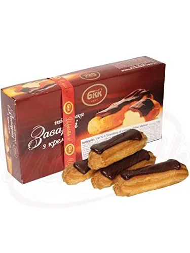 Brandteiggebäck Eclair Пирожные заварные с кремом 360g