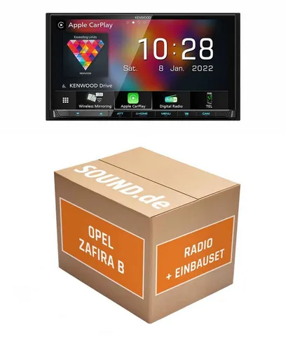 JUST SOUND best choice for caraudio Autoradio Einbauset Kenwood Kenwood DMX8021DABS Opel Zafira B Autoradio