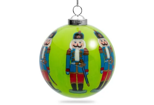 SIKORA Christbaumschmuck SIKORA K08-25 Nussknacker Glaskugel Weihnachtskugel Innenglasmalerei D: 7,5 cm