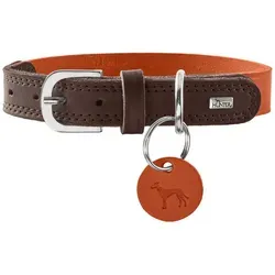 Hunter Hunde-Halsband Lemvig orange/dunkelbraun - Weiteres Autozubehör, stylisches und verstellbares Halsband für Hunde in orange/dunkelbraun, ideal für Komfort und Sicherheit beim Autofahren.