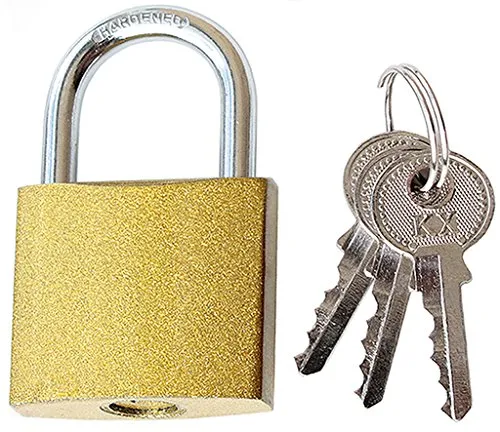 Vorhängeschloss Vorhangschloss Hangschloss (Gelb, 60)