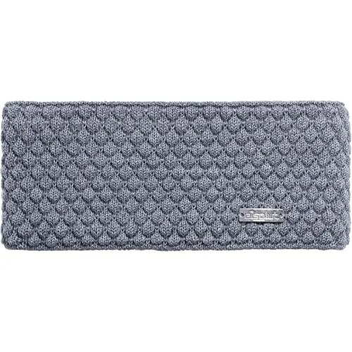 Eisglut Damen Stirnband Minal Merino - Silber Melange - Stirnband aus 50% Merinowolle und 50% Polyacryl, made in Germany, mit weichem Microfleece-Innenband für optimalen Tragekomfort.