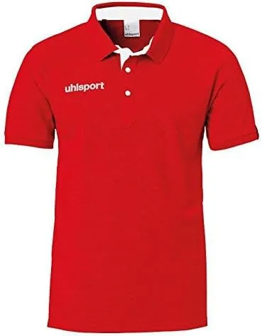 uhlsport Kinder Essential Prime T-Shirt Poloshirt Kurzarmshirt, rot, 164