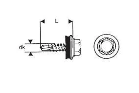 WKRĘT SAMOWIERTNY 4.8*25MM RAL 7024 UN 5907704485186