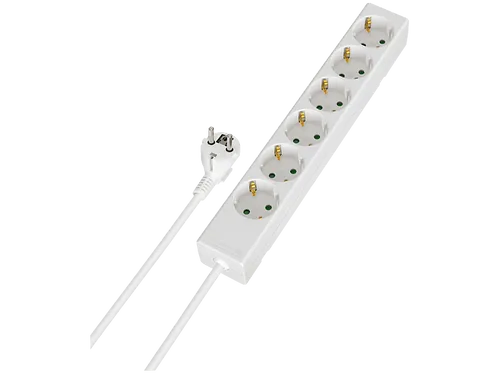 ISY IPS-6210-W Steckdosenleiste, 1,4 m