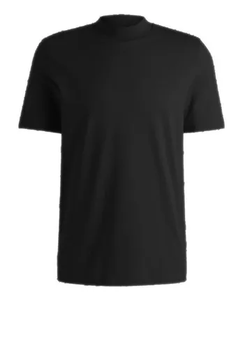 HUGO Herren Dimersom Slim-Fit T-Shirt - T-Shirts für Herren, aus hochwertiger Stretch-Baumwolle für optimalen Tragekomfort und modernen Stehkragen-Style.