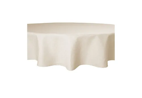 Haus und Deko Tischdecke Tischdecke rund 180 cm Ø beschichtet Leinenoptik wasserabweisend Lotus (1-tlg)