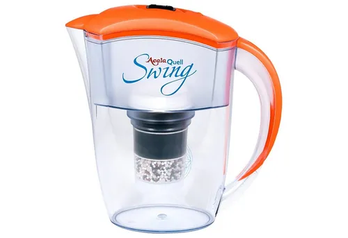 AcalaQuell Wasserfilter Kannenfilter Swing - Hochleistungsfilter für reines Trinkwasser - Filter für sauberes Trinkwasser, entfernt über 99% unerwünschter Stoffe, ideal für Büro und Zuhause, nachhaltig und umweltfreundlich, mit innovativer ReNaWa®-Technologie.