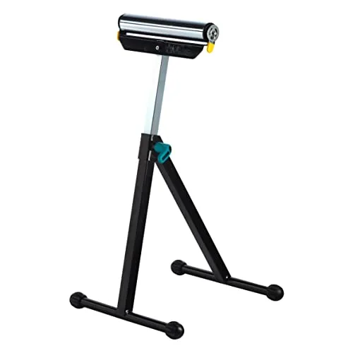Wolfcraft Rollenbock 70-100 cm - Hydraulikheber, Stütz- & Sägeböcke, stabil und flexibel einsetzbar für sicheres Arbeiten mit Holzmaterialien.