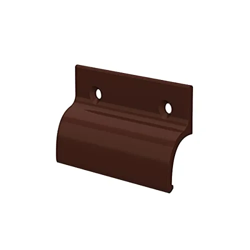 MS Beschläge® Balkontürgriff Terassentürgriff Ziehgriff aus Aluminium (Schokoladenbraun - RAL 8017)