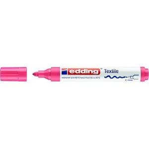 edding 4500 Textilmarker - neon-pink, 1 Stift mit Rundspitze 2-3 mm