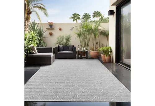 Ayyildiz Outdoor-Teppich Zagora 4512 Grau 80 cm x 150 cm von AY YILDIZ