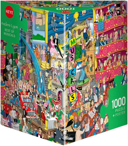 HEYE Puzzle Best of Musicals, 1000 Puzzleteile, Made in Europe