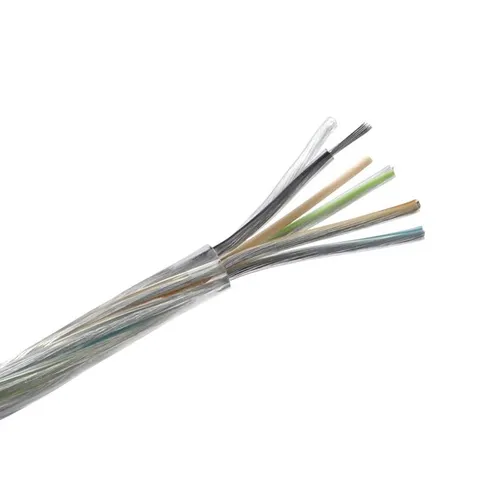 Meterware Lampenleitung transparent, 5x1,5mm², Netzkabel rund, flexibel, klar