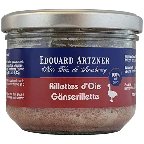 Edouard Artzner Gänserillettes 170g Glas