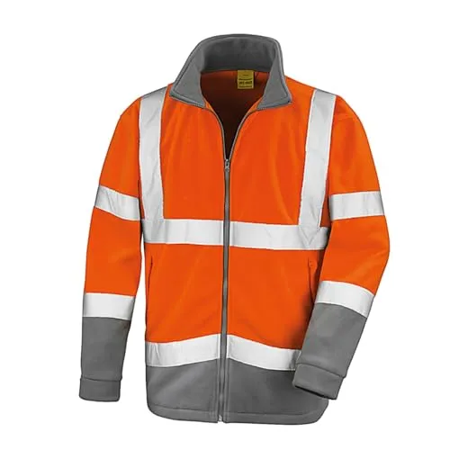Result Herren Safeguard Micro Fleece Jacke, Orange (Ora/Wg Gry R329xorwg2x), Small