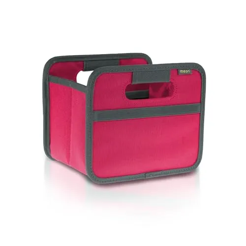 meori Faltbox Mini in Pink – Kleine Klappbox mit Griffen – Geschenkidee und Allzweck Aufbewahrungslösung - A100209 - 16,5 x 12,5 x 14 cm