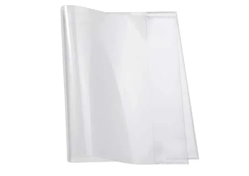 HERMA 14040 Buchumschläge für Workbooks 30 x 43,1 cm, 20 Stück, Buchhüllen mit Beschriftungsetikett & Kantenschutz aus abwischbarer Polypropylen-Folie, Buchschoner Set für Schulbücher, transparent
