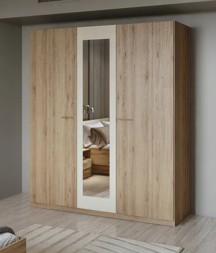 Home affaire Kleiderschrank Bitry mit Spiegeltür