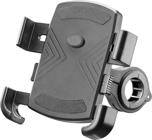 INTERPHONE SMMOTOCRAB23 - Universelle Handyhalterung für Motorräder - Motorrad-Halterung für Smartphones mit EasyClip-Schnellkupplung, ideal für Lenkervorbauten von 12 bis 30 mm. Sicheres 'Spider'-Silikon-System für maximale Stabilität.