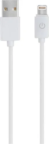 RealPower USB-Kabel USB 2.0 USB-A Stecker, Apple Lightning Stecker 1.00m Weiß 255649