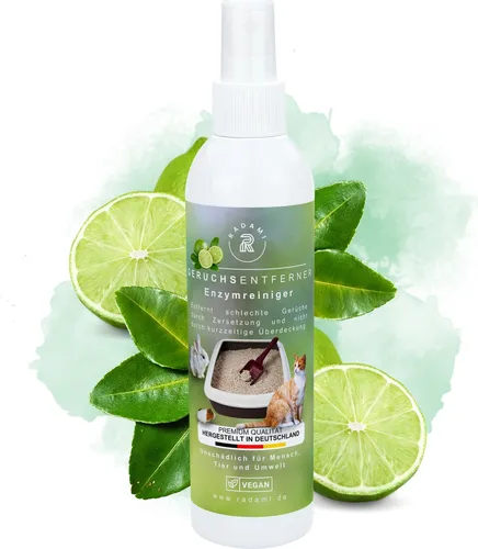 Tier Geruchsentferner gegen Katzenurin und Tiergerüche Enzymreiniger Limette 250ml
