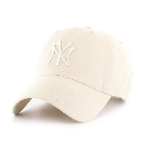 New York Yankees Adjustable Cap - CLEAN UP von natural 47 - Hüte & Mützen, 100% Baumwolle, stylische Baseballcap für Freizeit und Sport, einstellbare Größe für perfekten Sitz.