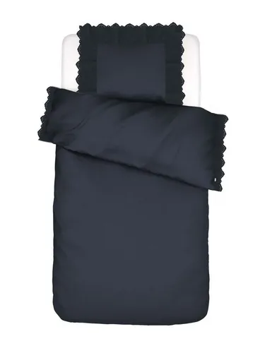 Essenza Bettwäsche Maen, 2-teilig, Baumwolle, unifarben in blau von Essenza