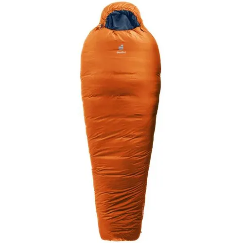 Deuter Orbit -5° Schlafsack extra-long links chestnut-ink - Ideal für Camping & Wandern: Der pflegeleichte Orbit -5° Schlafsack bietet Komfort mit Kunstfaserfüllung, konturierter Kapuze und recycelbaren Materialien für nachhaltigen Schlaf.