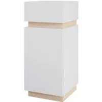 Vicco Midischrank Gloria, Weiß/Sonoma - Stylischer Midischrank mit 1 Tür und 1 Schublade, ideal für platzsparende Aufbewahrung in jedem Raum. Maße: 33 x 75.5 cm, robust aus Spanplatte.