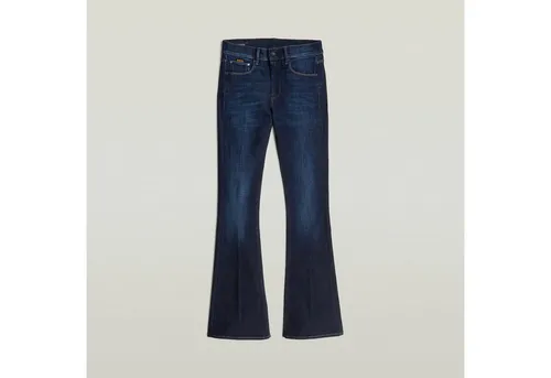 G-STAR 3301 Flare Jeans - Stilvolle Damenhose - Modische Flare Jeans mit Reißverschluss und 5 Taschen. Aus innovativem, lederähnlichem Papiermaterial gefertigt, sorgt sie für hohen Tragekomfort und einen einzigartigen Look.