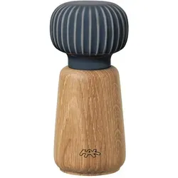 Kähler Design Hammershøi Salz- und Pfeffermühle klein, anthrazit - Küchenhelfer mit elegantem Materialmix aus Keramik und Holz, ideal für stilvolles Mahlen von Salz und Pfeffer.