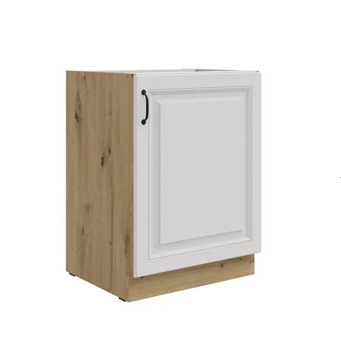 Küchen-Preisbombe Unterschrank 60 cm Stilo in Weiß und Eiche Artisan - Unterschrank 60 cm, stilvolles Design in Weiß und Eiche Artisan, ideal für moderne Küchen. Lieferung erfolgt zerlegt und originalverpackt.