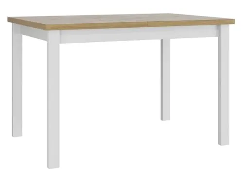 Mirjan24 Tisch für Esszimmer Awrolt I, Rechteckiger Esstisch, Ausziehbarer Tisch für Küche, L:120-150 x H:78 x B:80 cm, Küchentisch, Esszimmertisch, Praktischer Ausziehtisch (Sonoma/Weiß)
